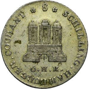 Germany, Free City of Hamburg, 8 Schillings 1797