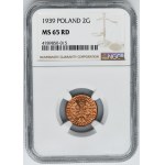 2 pennies 1939 - NGC MS65 RD