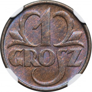 1 grosz 1934 - NGC MS65 BN