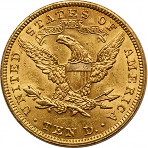 USA, 10 dolarů Philadelphia 1907 - Hlava svobody