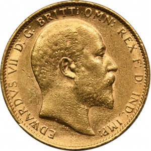 Australia, Edward VII, 1 Sovereign Melbourne 1908 M