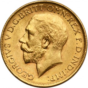 Australia, George V, 1 Sovereign Melbourne 1918 M