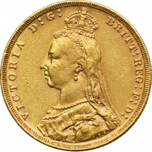 Austrália, Victoria, 1 Sovereign of Melbourne 1888 M