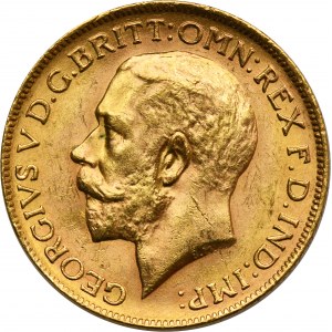 Australia, George V, 1 Sovereign Perth 1919 P