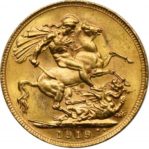 Australia, George V, 1 Sovereign Perth 1919 P