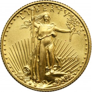 USA, 10 dolarů Philadelphia 1993 - Eagle