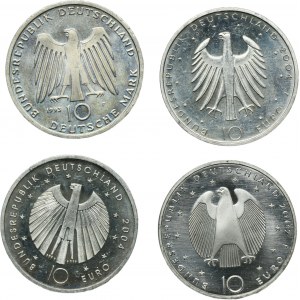 Sada, Nemecko, SRN, 10 mariek a 10 eur (4 kusy).