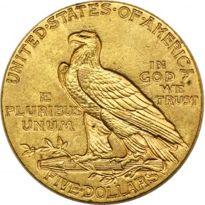 USA, 5 Dollars Philadephia 1913 - Indian Head