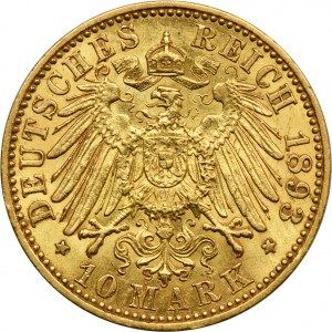 Nemecko, Pruské kráľovstvo, Viliam II, 10 mariek Berlín 1893 A