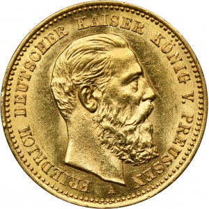 Německo, Pruské království, Fridrich III, 10 marek Berlín 1888 A