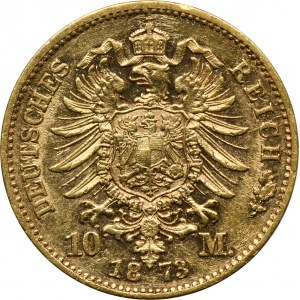 Germany, Kingdom of Bavaria, Ludwig II, 10 Mark Munich 1873 D