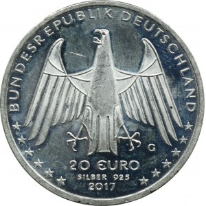 Germany, 20 Euro Karlsruhe 2017 G - Karl Drais