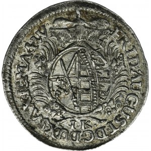 Nemecko, Saské kurfirstvo, Fridrich August I., 1/24 Thaler Dresden 1695 IK