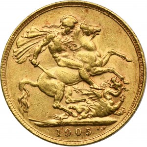 Austrálie, Edward VII, 1. panovník z Melbourne 1905 M