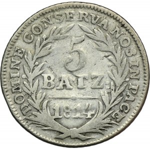 Švajčiarsko, kantón Luzern, 5 Batzen 1814