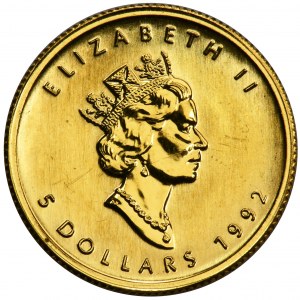 Canada, Elizabeth II, 5 Dollars Ottawa 1992