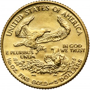 USA, 5 dolárov Philadelphia 1992 - Orol