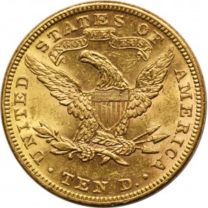 USA, 10 dolarů Philadelphia 1893 - Hlava svobody