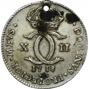 Sweden, Karl XII, 2 Caroliner (1 Daler) Stockholm 1718 LC