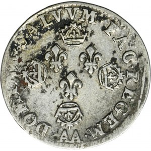 France, Louis XIV, 10 Sols Metz 1707 AA