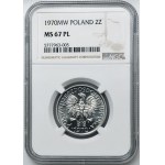 2 złote 1970 Jagody - NGC MS67 PROOF LIKE - jak lustrzanka