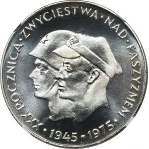 200 złotych 1975 Zwycięstwo nad Faszyzmem - NGC PF66 CAMEO - LUSTRZANKA