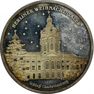 Germany, Medal from the Berliner Weihnachstaler series, Schloss Charlottenburg 1985