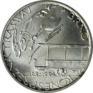 Česká republika, 200 korún Kremnica 1994 - 125. výročie brnenských električiek