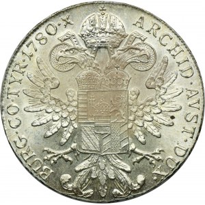 Rakúsko, Mária Terézia, Thaler Viedeň 1780 SF - NEW BIT