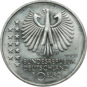 Germany, 10 Euro Stuttgart 2008 F - 150th Birthday of Max Planck