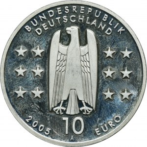 Nemecko, 10 Euro Berlín 2005 A - 1200 rokov Magdeburgu