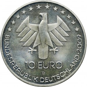 Germany, 10 Euro Munich 2009 D - 100th Anniversary of the International Aerospace Expo