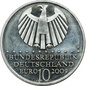 Nemecko, 10 Euro Stuttgart 2009 F - 400. výročie formulácie Keplerovho zákona
