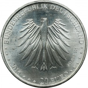 Nemecko, 20 Euro Berlin 2016 A - Rozprávky bratov Grimmovcov, Červená čiapočka