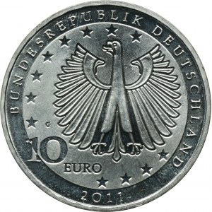 Germany, 10 Euro Karlsruhe 2011 G - 200th Birth Anniversary of Franz Liszt