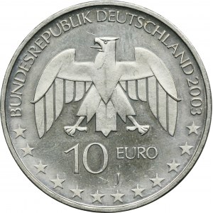 Nemecko, 10 Euro Hamburg 2003 J - Justus von Liebig