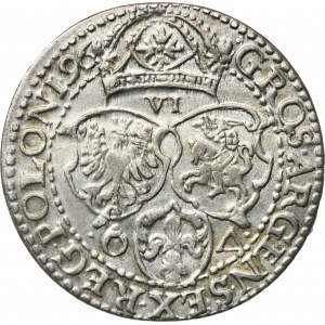 Sigismund III Vasa, 6 Groschen Malbork 1596