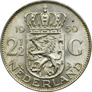 Nizozemsko, Juliana, 2 1/2 Gulden Utrecht 1959