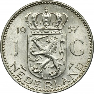 Holandsko, Juliana, 1 Gulden Utrecht 1957