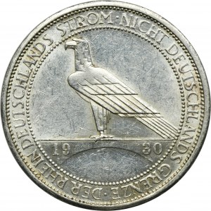 Německo, Výmarská republika, 3 marky Stuttgart 1930 F