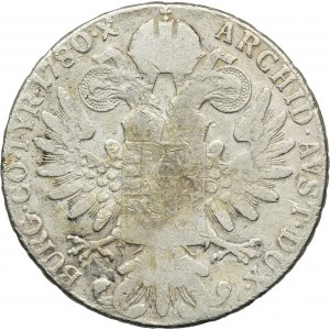 Austria, Maria Theresa, Thaler Günzburg 1780 SF