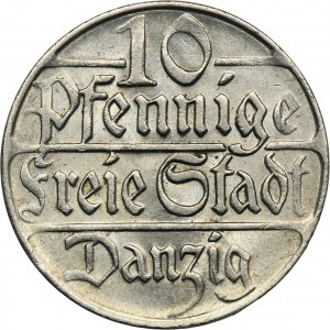 Free City of Danzig, 10 pfennige 1923