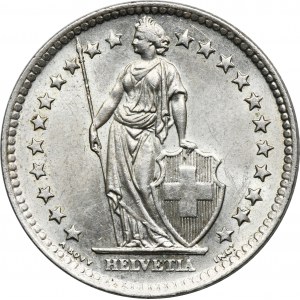 Switzerland, 2 Francs Bern 1964 B