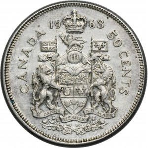 Kanada, Elizabeth II, 50 centov Ottawa 1963