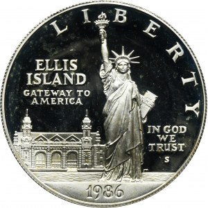USA, 1 dolár San Francisco 1986 S - Ellis Island
