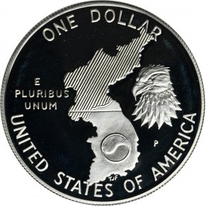 USA, 1 dolár Philadelphia 1991 P - 38. výročie kórejskej vojny