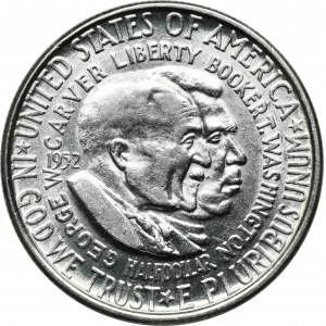 USA, 1/2 dolaru Philadelphia 1952 - George Washington Carver a Booker T. Washington
