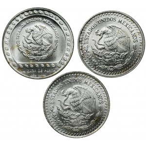 Set, Mexico, 25 Pesos and 1/2 Onza Mexico (3 pcs.)