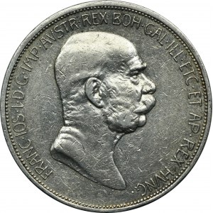 Rakúsko, František Jozef I., 5 korún Viedeň 1908