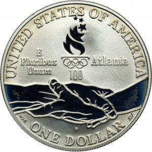 USA, 1 Dollar Philadelphia 1995 P - Atlanta Olympic Games, Athletics